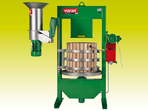 VORAN Basket press 100K with centrifugal mill RM1,5